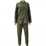 Müslin Takım Umre Kıyafeti Haki Yeşil